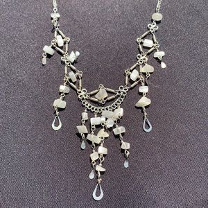 White choker necklace